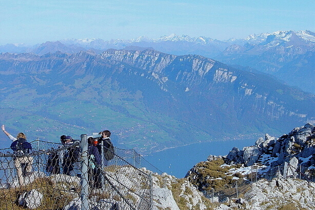 Glärnisch (2914m), Titlis (3238m), Sustenhorn (3503m), Niederhorn (1949m)