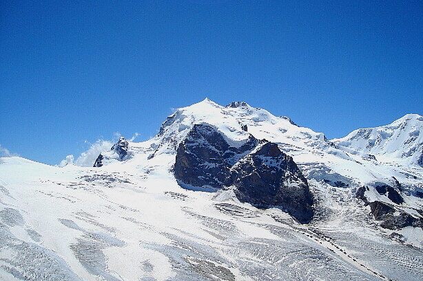 Monte Rosa (4634m) und Monte Rosa Gletscher