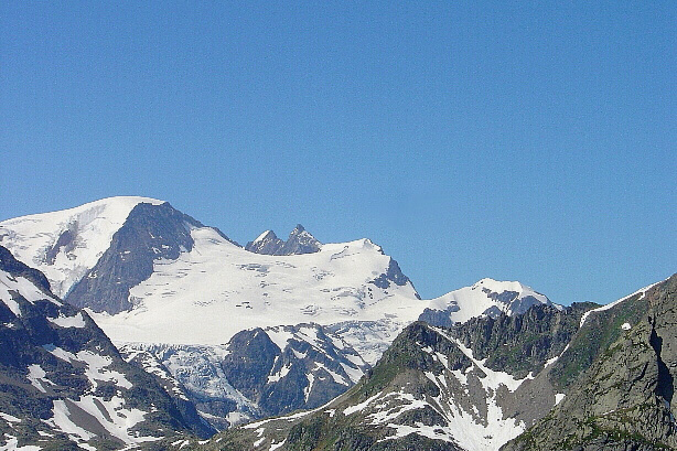Gwächtenhorn (3420m), Mittler Tierberg (3311m), Vorder Tierberg (3091m)