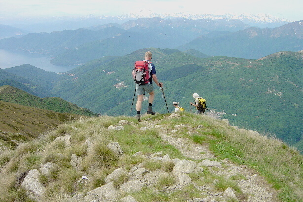 Auf dem Gipfelgrat vom Monte Gradiccioli