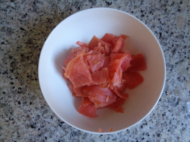 Lachs oder Speck oder Schinken oder Thon oder Krevetten oder ...