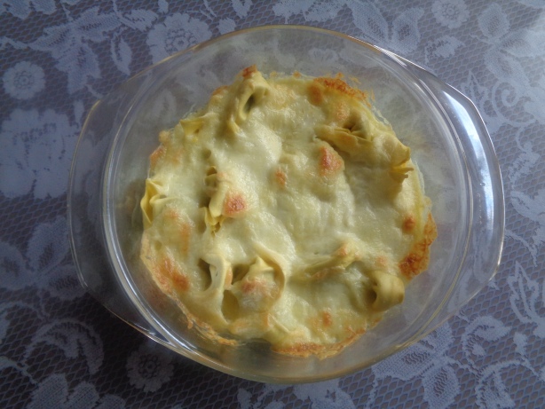 Etwa 40 Minuten in den Backofen